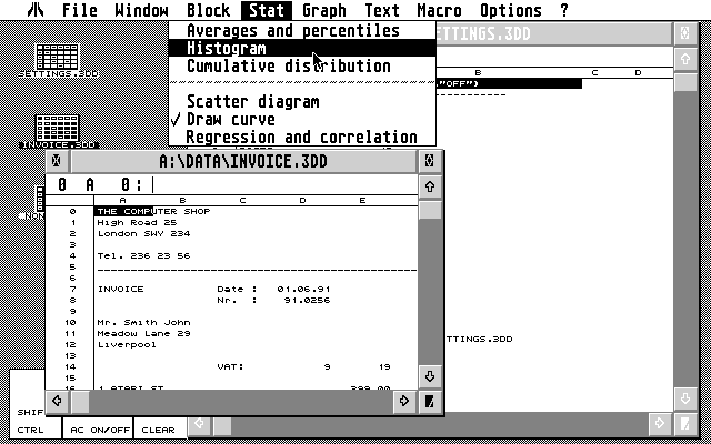 3D Calc atari screenshot